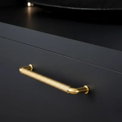 System Mobilya Kulbu Gold/Gold Branch Renk 128mm Kulp (SY4682 0128 GL-GB) - 1