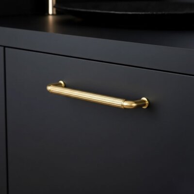 System Mobilya Kulbu Gold/Gold Branch Renk 192mm Kulp (SY4682 0192 GL-GB) - System