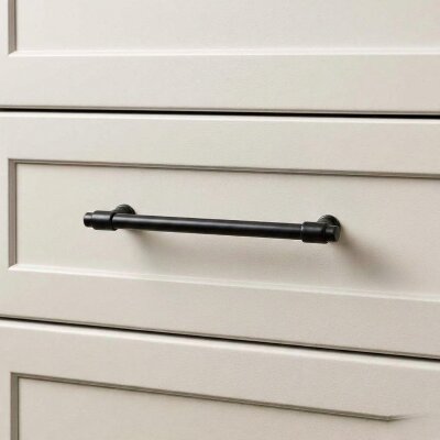 System Mobilya Kulbu Siyah Renk 128mm Kulp (SY4686 0128 AL6-AL6) - System