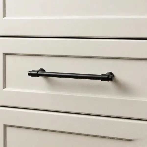 System Mobilya Kulbu Siyah Renk 192mm Kulp (SY4686 0192 AL6-AL6) - 1