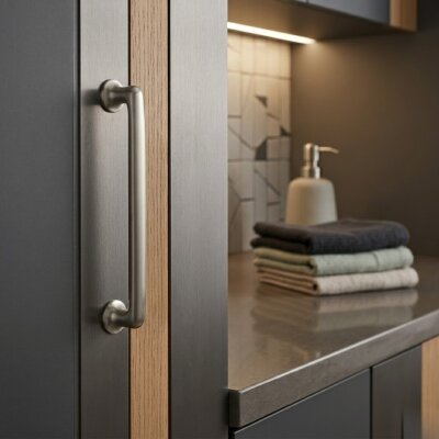 System Mobilya Kulbu Saten Renk 160mm Kulp (SY4713 0160 NB) - System