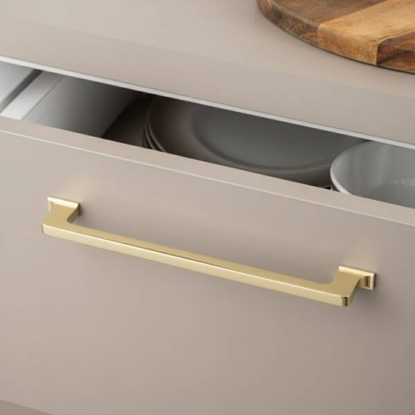 System Mobilya Kulbu Altın Renk 96mm Kulp (SY4714 0096 GL) - 1