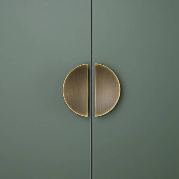 System Düğme Yarım Daire Mobilya Kulbu Antik Renk 16mm Kulp (SY4716 0016 ABM) - 1