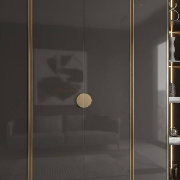 System Düğme Yarım Daire Mobilya Kulbu Antik Renk 32mm Kulp (SY4716 0032 ABM) - 1