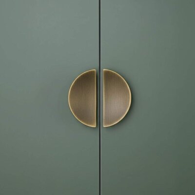 System Düğme Yarım Daire Mobilya Kulbu Antik Renk 32mm Kulp (SY4716 0032 ABM) - System