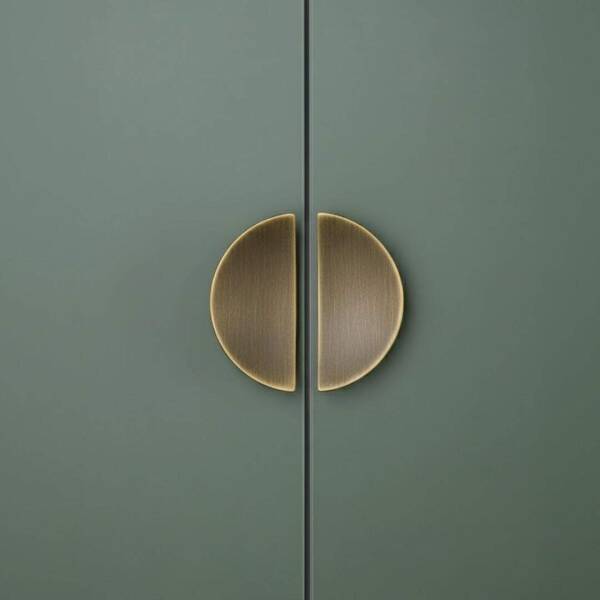 System Düğme Yarım Daire Mobilya Kulbu Antik Renk 32mm Kulp (SY4716 0032 ABM) - 1