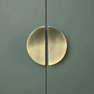 System Düğme Yarım Daire Mobilya Kulbu Antik Renk 32mm Kulp (SY4716 0032 ABM) - 1