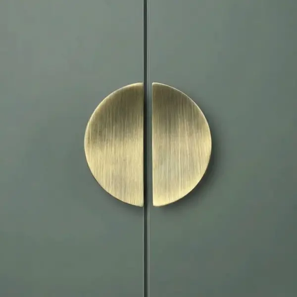 System Düğme Yarım Daire Mobilya Kulbu Antik Renk 32mm Kulp (SY4716 0032 ABM) - 1