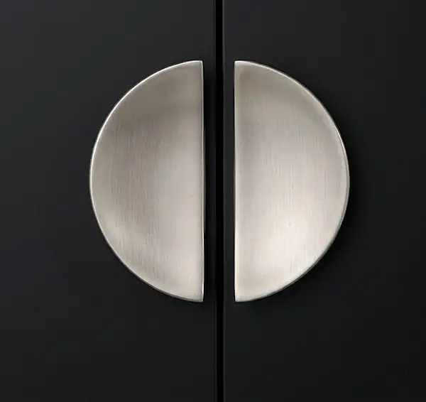 System Düğme Yarım Daire Mobilya Kulbu Saten Renk 32mm Kulp (SY4716 0032 NB) - 1