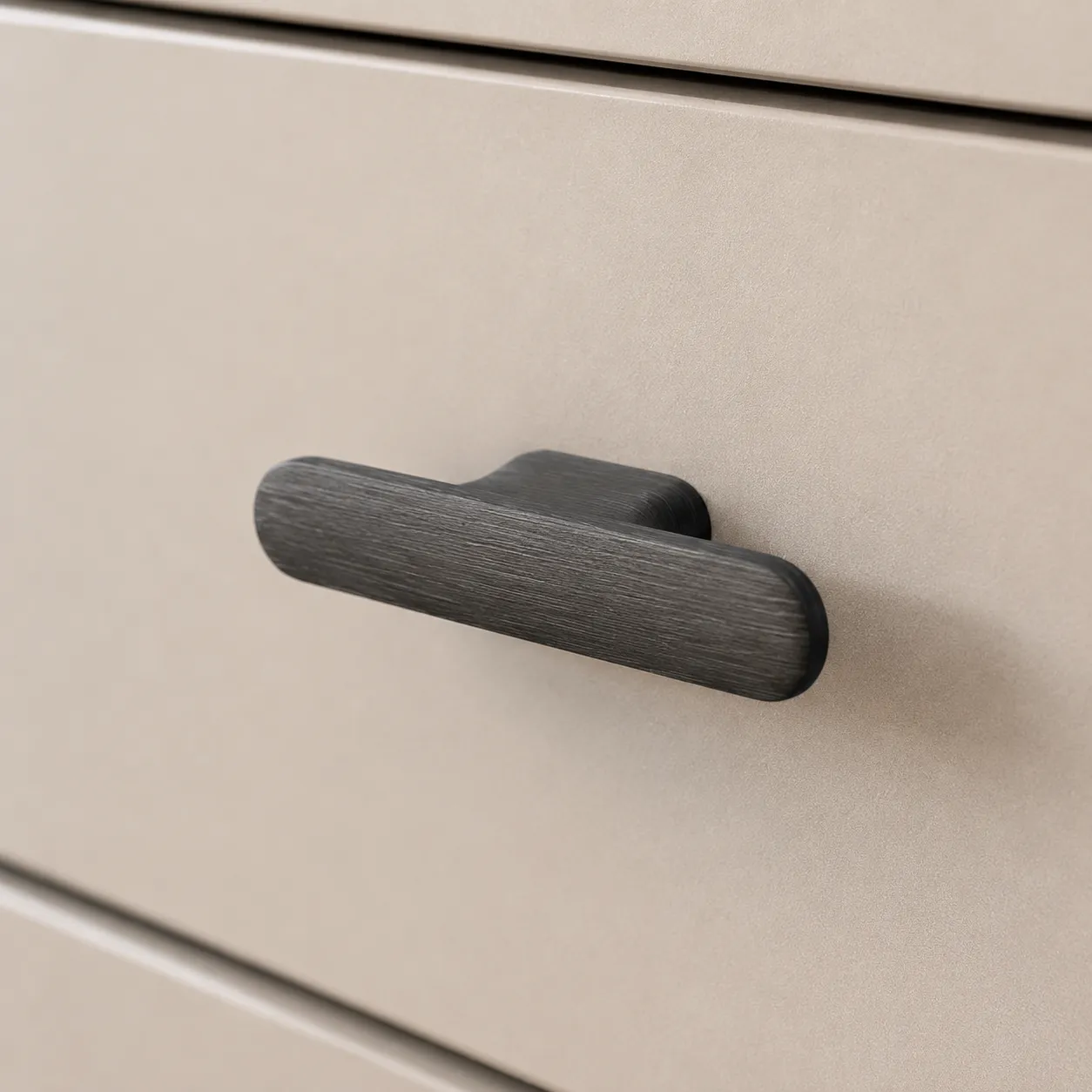 System Düğme Mobilya Kulbu Fırçalı Füme Renk 16mm Kulp (SY4725 0016 ELX1) - 1