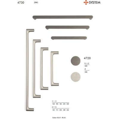 System Mobilya Kulbu Fırçalı Füme Renk 192mm Kulp (SY4730 0192 ELX1) - System (1)