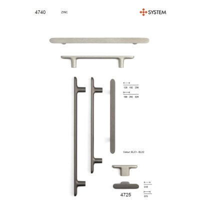System Mobilya Kulbu Fırçalı Saten Renk 256mm Kulp (SY4740 0256 ELX2) - 3
