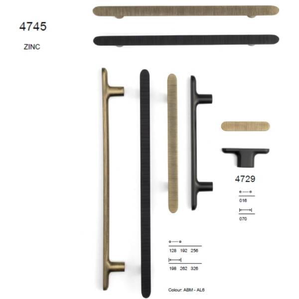 System Mobilya Kulbu Antik Renk 256mm Kulp (SY4745 0256 ABM) - 3