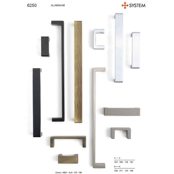 System Mobilya Kulbu Antik Renk 32mm Kulp (SY6250 0032 ABM) - 2