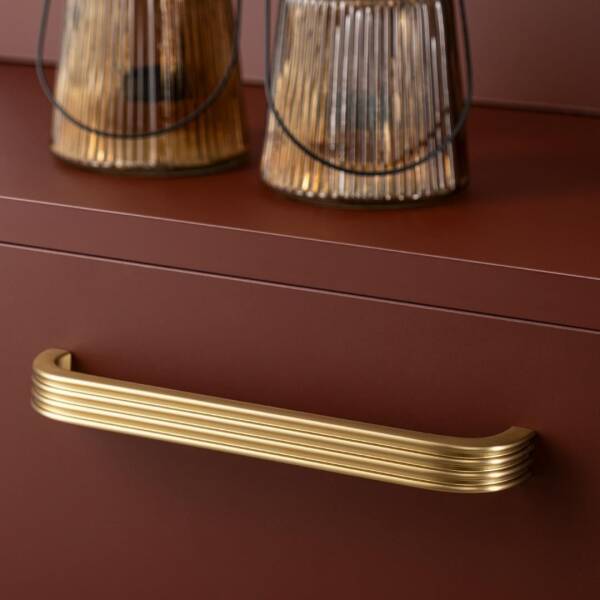 System Mobilya Kulbu Gold Branch Renk 128mm Kulp (SY8312 0128 GB) - 1