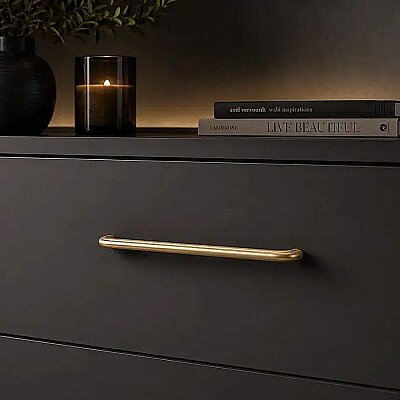 System Mobilya Kulbu Gold Branch Renk 128mm Kulp (SY8315 0128 GB) - System