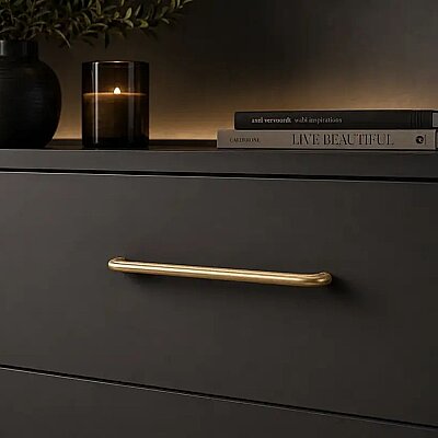 System Mobilya Kulbu Gold Branch Renk 480mm Kulp (SY8315 0480 GB) - 3