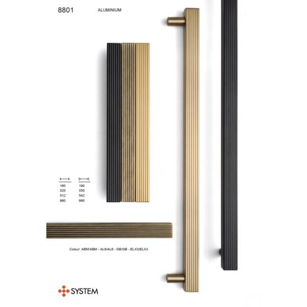 System Mobilya Kulbu Gold Branch Renk 320mm Kulp (SY8801 0320 GB-GB) - 2