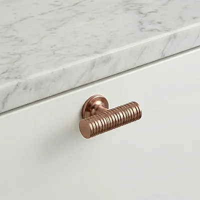 System Düğme Mobilya Kulbu Rose Renk 8mm Kulp (SY9208 0008 RS-RS) - 1