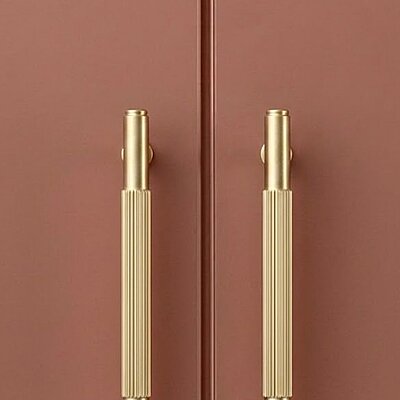 System Mobilya Kulbu Gold Branch Bronz Renk 640mm Kulp (SY9226 0640 GB-GB) - System