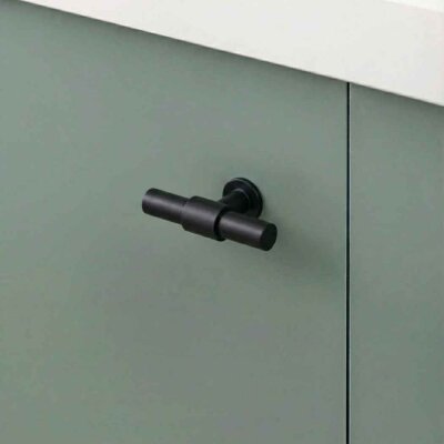 System Düğme Mobilya Kulbu Siyah Renk 60mm Kulp (SY9236 0060 AL6-AL6) - 1