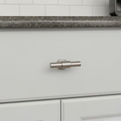 System Düğme Mobilya Kulbu Saten Renk 60mm Kulp (SY9236 0060 NB-NB) - System