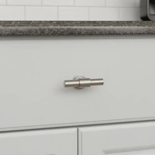 System Düğme Mobilya Kulbu Saten Renk 60mm Kulp (SY9236 0060 NB-NB) - 1