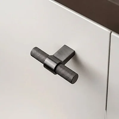 System Düğme Mobilya Kulbu Füme Renk 8mm Kulp (SY8774 0008 BBN-BBN) - 1