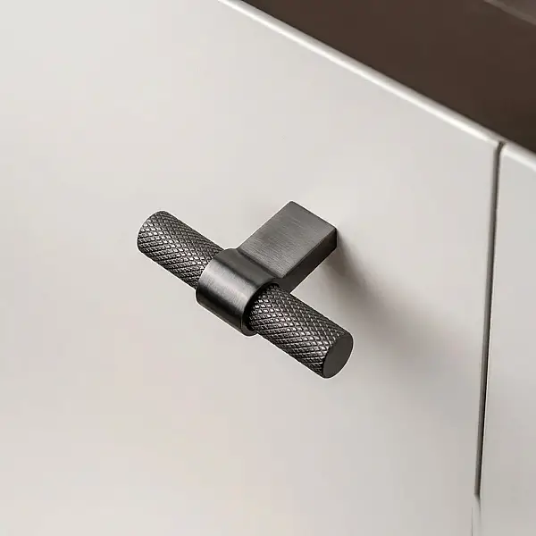 System Düğme Mobilya Kulbu Füme Renk 8mm Kulp (SY8774 0008 BBN-BBN) - 1