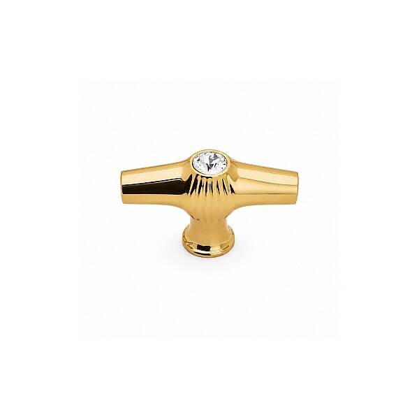 System Swarovski Taşlı Mobilya Kulpu Altın 8mm Kulp (SY4218 0008 GL-SW1) - 2