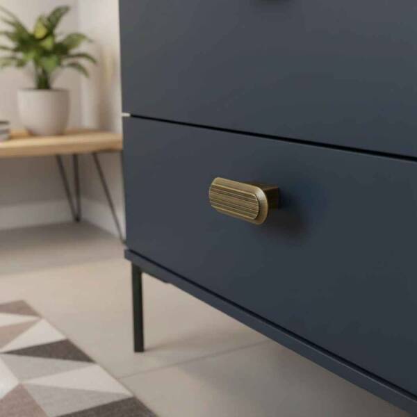 System Düğme Mobilya Kulbu Antik Sarı Renk 16mm Kulp (SY9006 0016 ABM) - 1