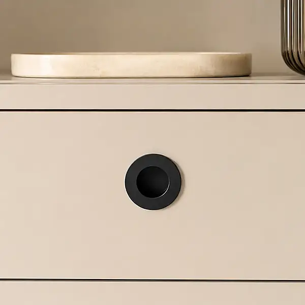 System Düğme Mobilya Kulbu Siyah Renk 16mm Kulp (SY7480 0016 AL6) - 2
