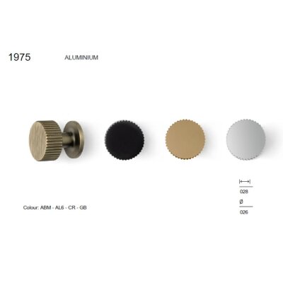 System Düğme Mobilya Kulbu Siyah Renk 26mm Kulp (SY1975 0026 AL6) - System (1)