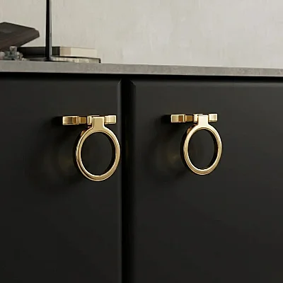 System Mobilya Krom Gold/Altın 50mm Kulp (SY4627 0050 GL-GL) - 1