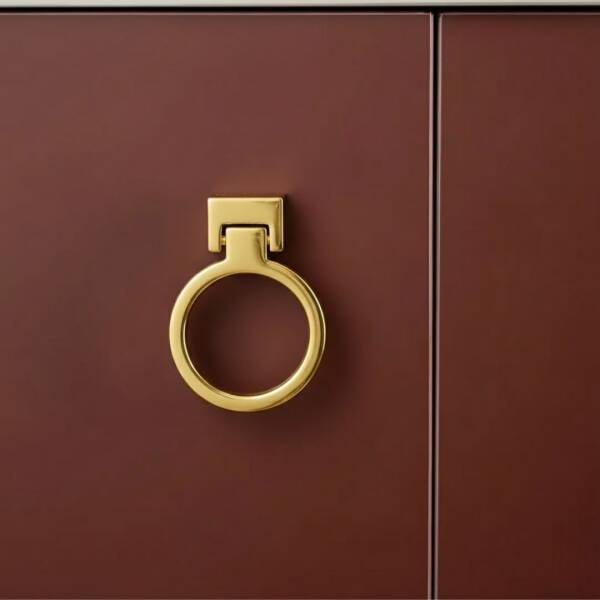 System Mobilya Kulbu Halka Altın 50mm Kulp (SY4624 0050 GL-GL) - 1