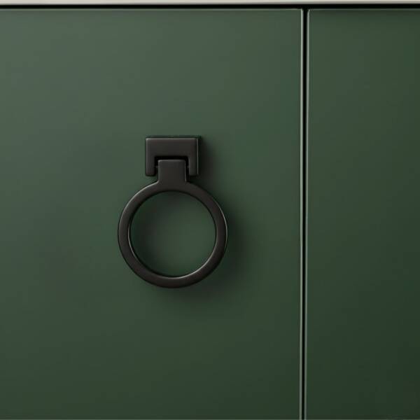 System Mobilya Kulbu Halka Siyah 50mm Kulp (SY4624 0050 AL6-AL6) - 1