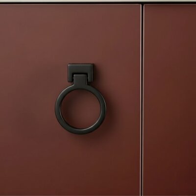 System Mobilya Kulbu Halka Siyah 50mm Kulp (SY4624 0050 AL6-AL6) - System (1)