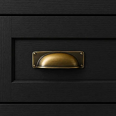 System Mobilya Kulbu Antik Renk 64mm Çanak/Tas Kulp (SY4533 0064 ABM) - System (1)