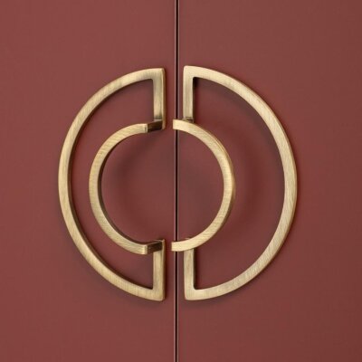 System Mobilya Kulbu Antik Sarı Renk 64mm Kulp (SY4701 0064 ABM) - System