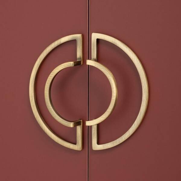 System Mobilya Kulbu Antik Sarı Renk 64mm Kulp (SY4701 0064 ABM) - 1