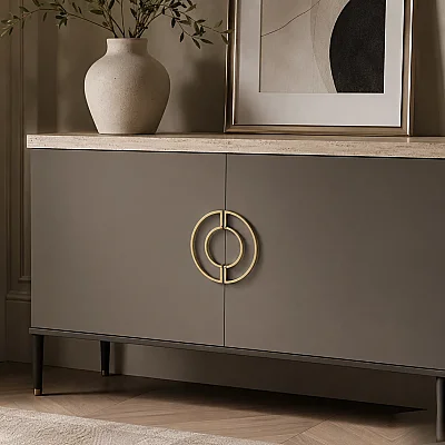 System Mobilya Kulbu Gold/Altın Renk 64mm Kulp (SY4700 0064 GL) - System (1)