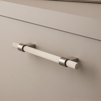 System Mobilya Kulbu Nikel Saten 64mm Kulp (SY8990 0064 NB-NB) - System