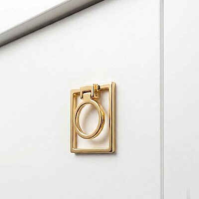 System Mobilya Kulbu Halka Altın 74mm Kulp (SY4622 0074 GL-GL) - System