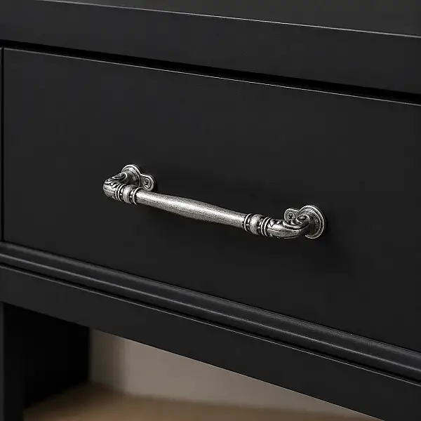 System Mobilya Kulbu Antik Gümüş 96mm Kulp (SY4472 0096 OSM) - 1