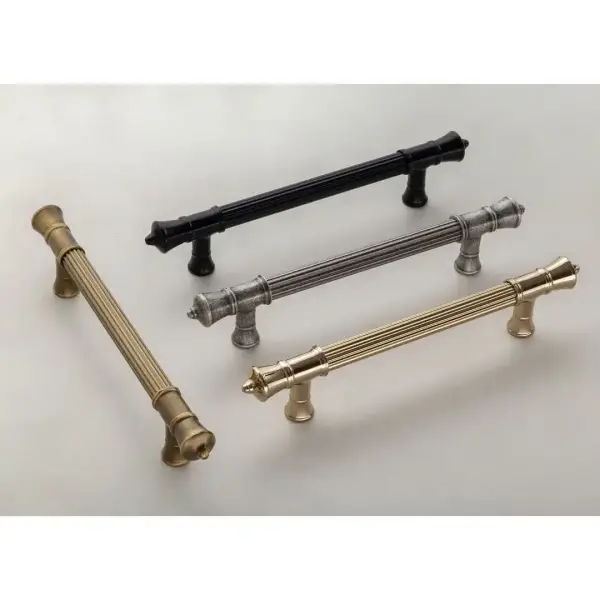 System Mobilya Kulbu Antik Sarı Renk 128mm Kulp (SY4675 0128 ABM-ABM) - 2