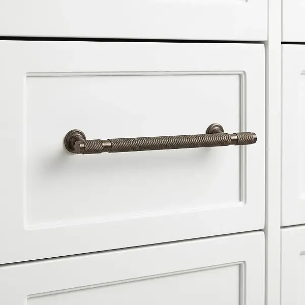 System Mobilya Kulbu Antik Sarı Renk 128mm Kulp (SY8996 0128 ABM-ABM) - 1
