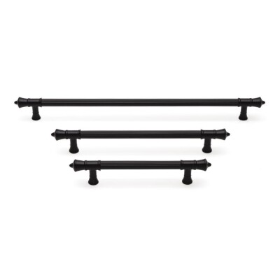 System Mobilya Kulbu Siyah 128mm Kulp (SY4675 0128 AL6-AL6) - 1