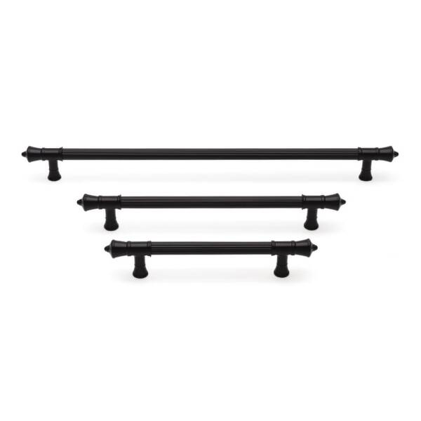 System Mobilya Kulbu Siyah 128mm Kulp (SY4675 0128 AL6-AL6) - 1