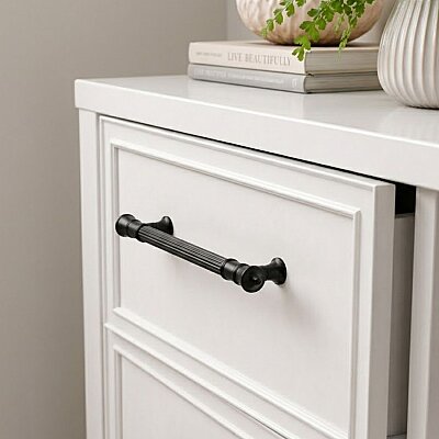 System Mobilya Kulbu Siyah 128mm Kulp (SY4675 0128 AL6-AL6) - 3