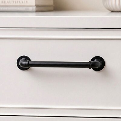 System Mobilya Kulbu Siyah Renk 128mm Kulp (SY4680 0128 AL6-AL6) - System